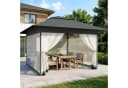 Huracan Faltpavillon 3,6x3,6m mit Moskitonetz Anthrazit Bild 2