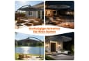Huracan Sonnenschirm LED Solar Ø 250-350cm Ampelschirm mit Kurbel Bild 3