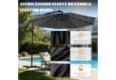 Huracan Sonnenschirm LED Solar Ø 250-350cm Ampelschirm mit Kurbel Bild 5