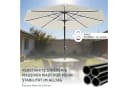 Huracan Sonnenschirm neigbar mit LED Beige 300/350 cm Bild 4