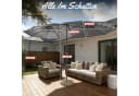 Huracan Sonnenschirm Doppelschirm Dunkelgrau UPF 50+ LED Optional Bild 1