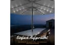 Huracan Sonnenschirm Doppelschirm Dunkelgrau UPF 50+ LED Optional Bild 3