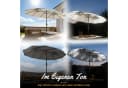 Huracan Sonnenschirm Doppelschirm Dunkelgrau UPF 50+ LED Optional Bild 4