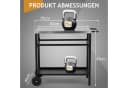 LALAHO Grillwagen Edelstahl mit Stauraum und Rollen Bild 1