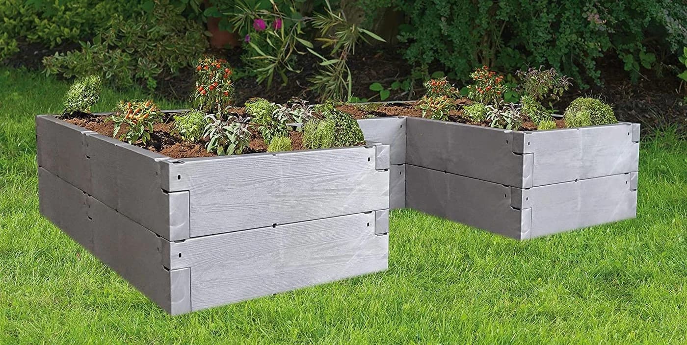 Juwel Hochbeet Timber Ergoline 790L BPA-frei mit Schutznetz