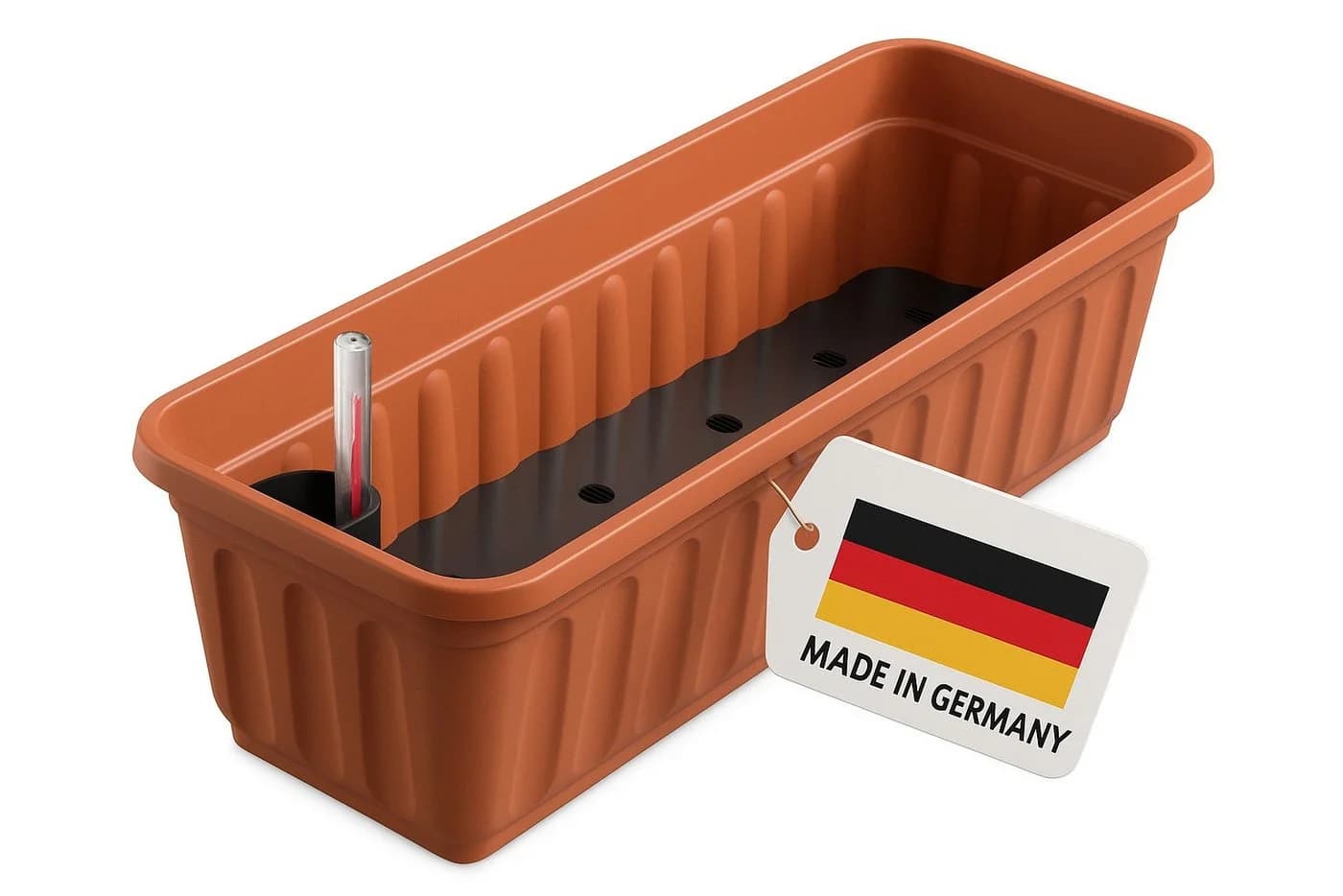 ALPFA Balkonkasten 60 cm Terracotta mit Wasserspeicher - Bild 2