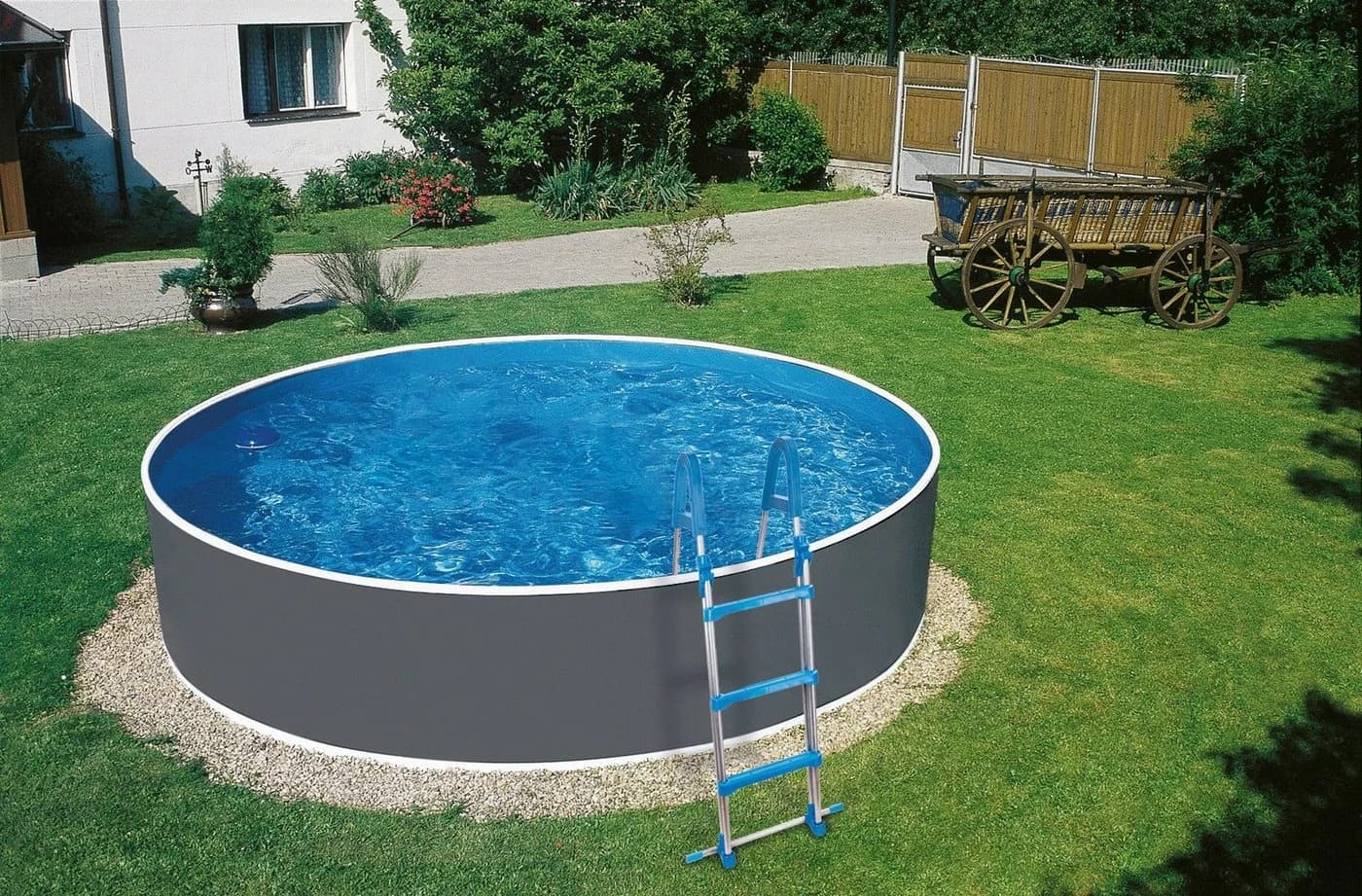my POOL BWT HYPE 3 Rundpool Grau Stahlwandbecken mit Sandfilter