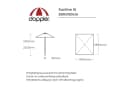 Doppler Sonnenschirm GS Sunline III Rechteckig Anthrazit Bild 3