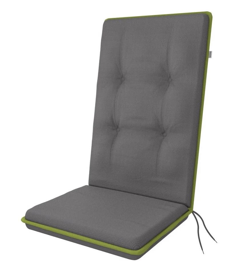doppler® Hochlehnerauflage Grau UV-beständig mit Halteband - Bild 2