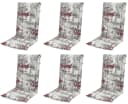 doppler® Hochlehnerauflage 6er Set 2901 - Grau Bild 2