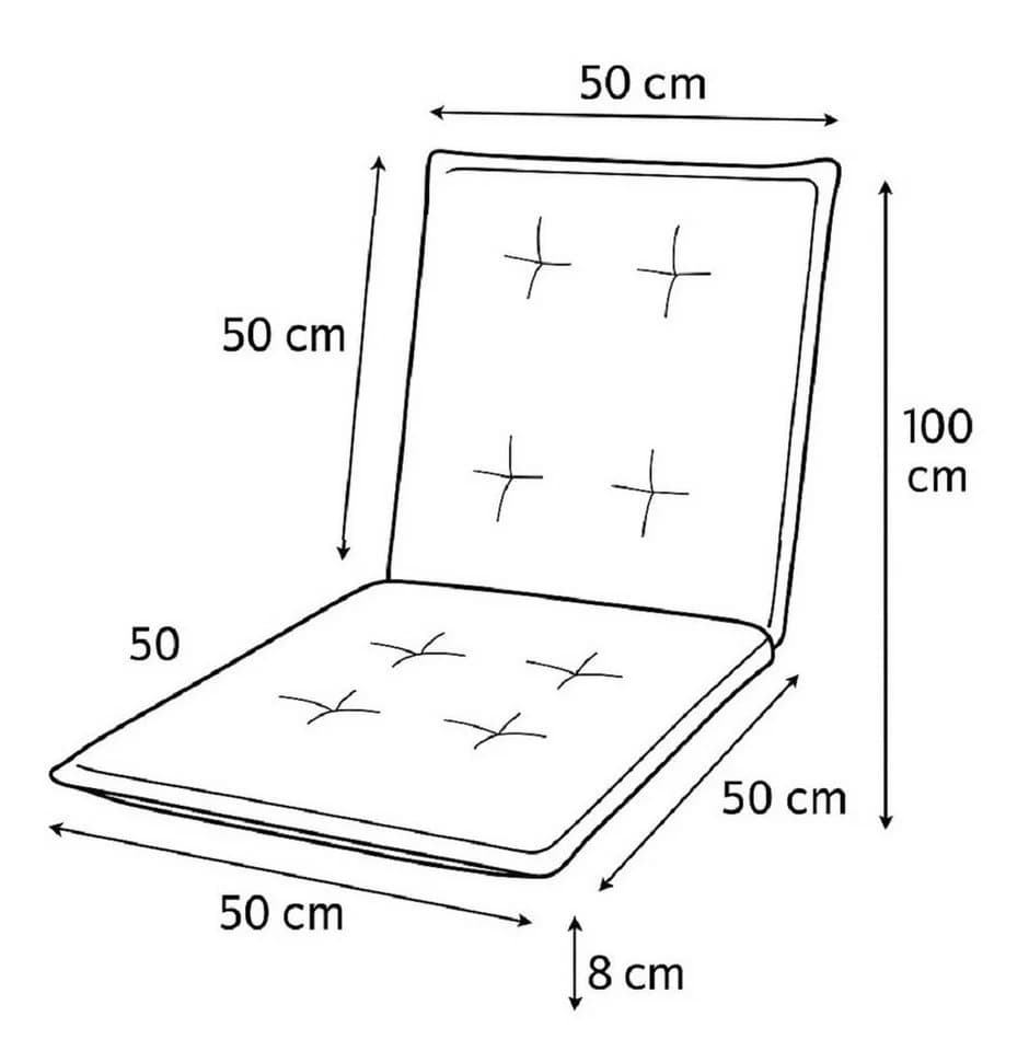 doppler® Polsterauflage Niederlehner UV-beständig inkl. Bindebänder und Halteband - Bild 5