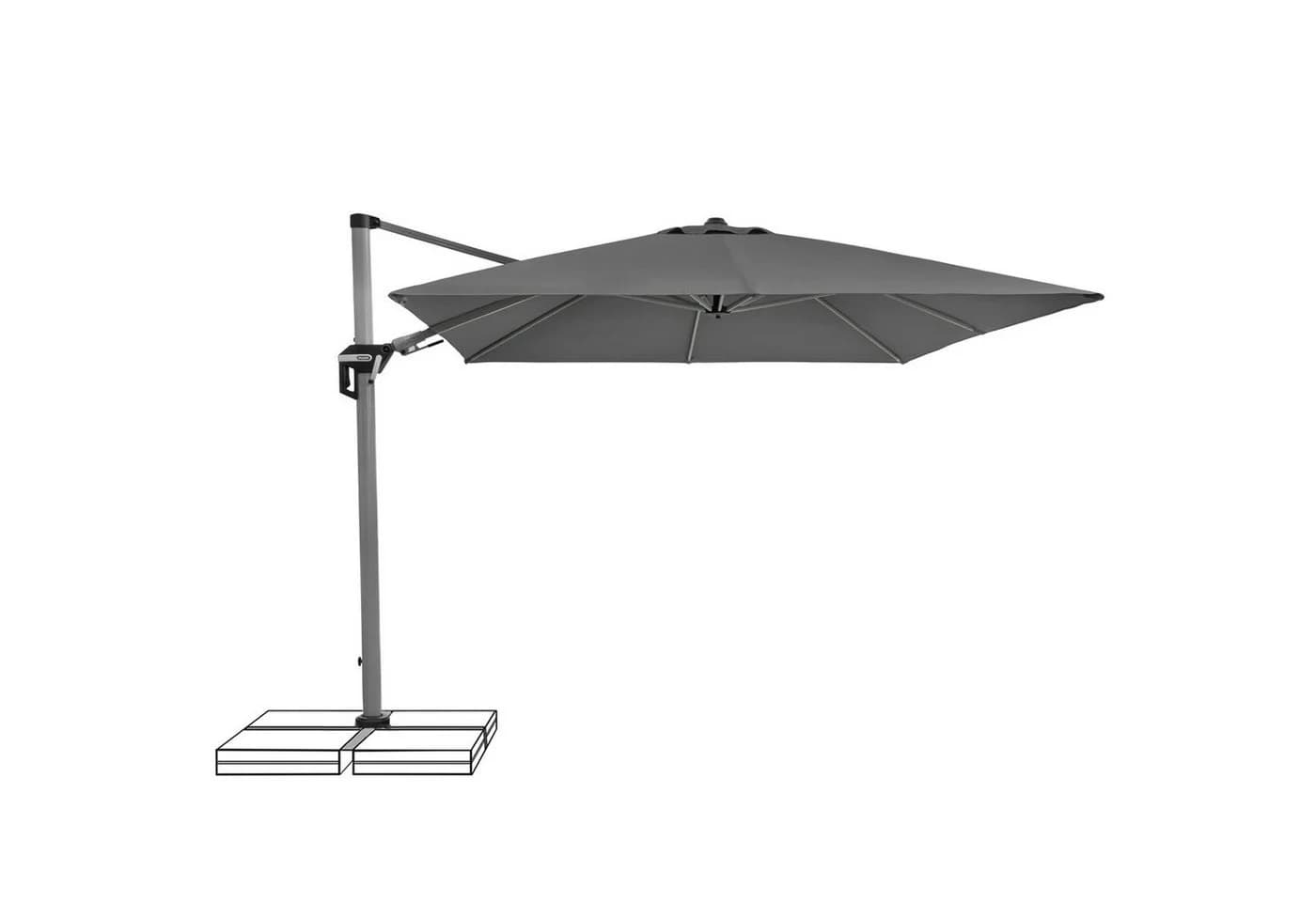 doppler® Ampelschirm Doppler Active II 350 x 260 cm Anthrazit