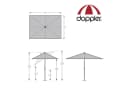 doppler® Sonnenschirm Active Auto Tilt Kurbelschirm 210x140 cm Bild 3