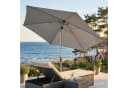 doppler ACTIVE Sonnenschirm 320 cm Hellgrau Auto Tilt Kurbelschirm Bild 1