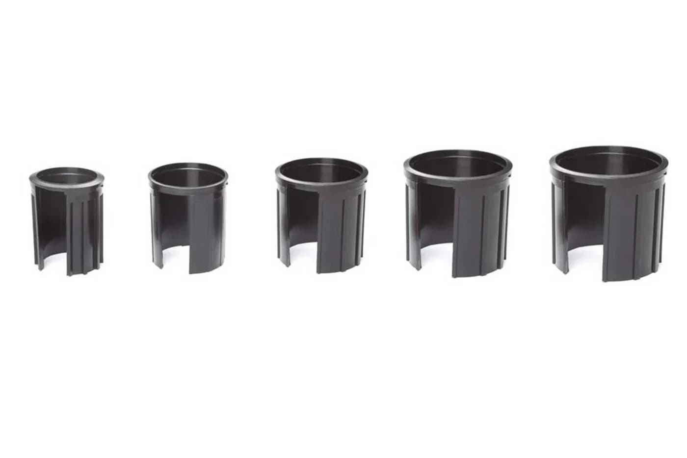 doppler® Reduzierringe Set 5-tlg. für Schirmstock Adapter Schwarz - Bild 2