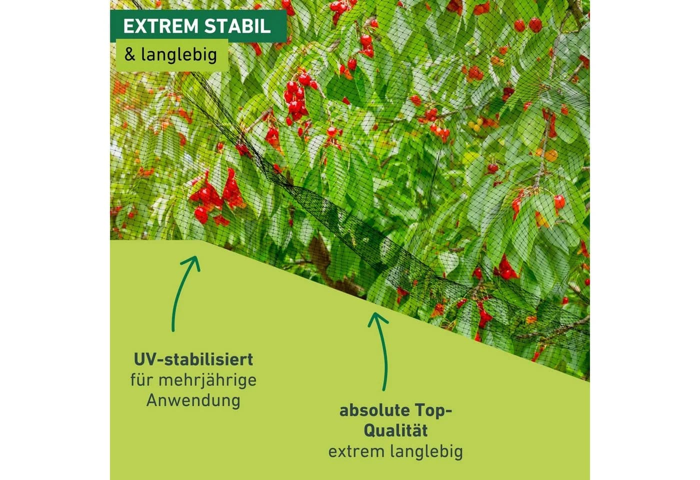 Windhager Vogelschutz-Netz Ortonet Polypropylen UV-stabilisiert