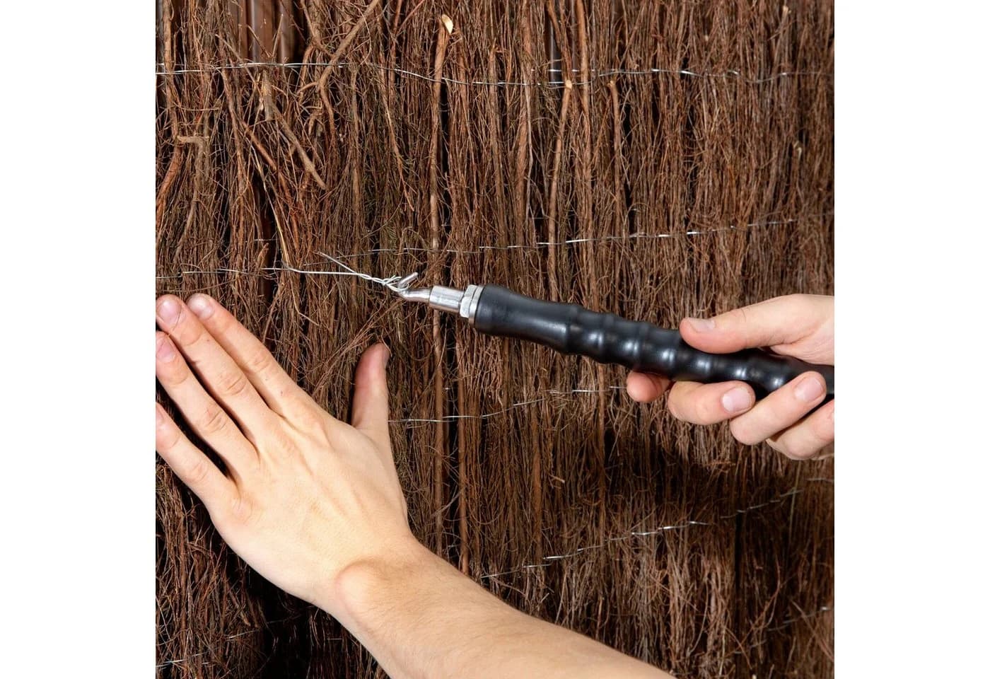 Windhager Sichtschutzzaun Natur Heidekraut Witterungsbeständig - Bild 5