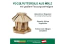 Windhager Vogelfuttersilo Wilder Kaiser Massivholz Natur Bild 5