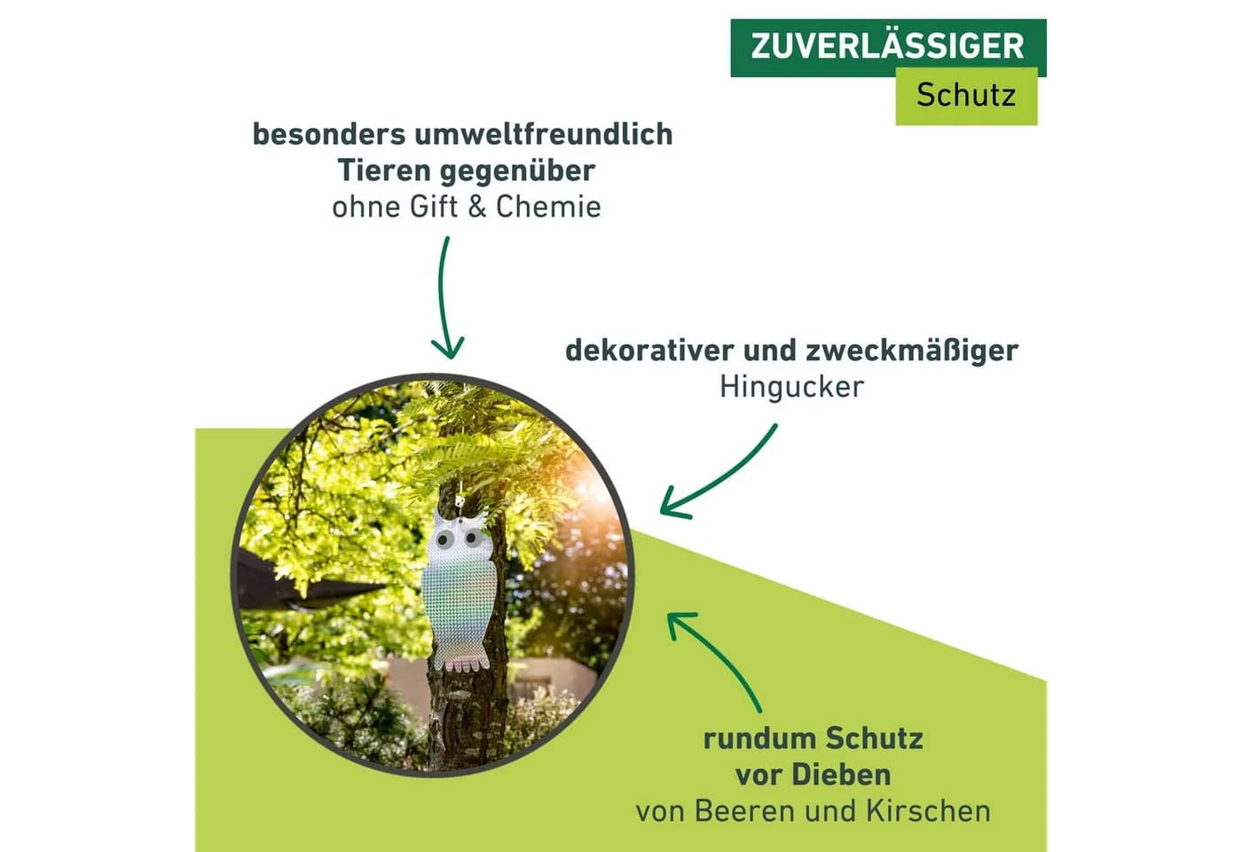 Windhager Vogelattrappe Reflektor Kunststoff silber Doppelpack - Bild 3