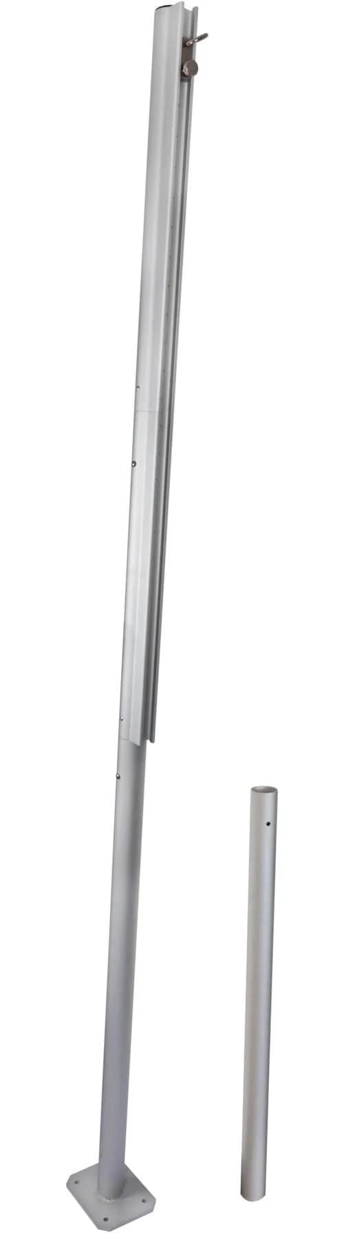 WINDHAGER Sonnensegelmast Premium Silber Aluminium Höhenverstellbar
