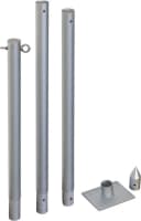 Sonnensegelmast WINDHAGER Basic Silber Aluminium Bild 3