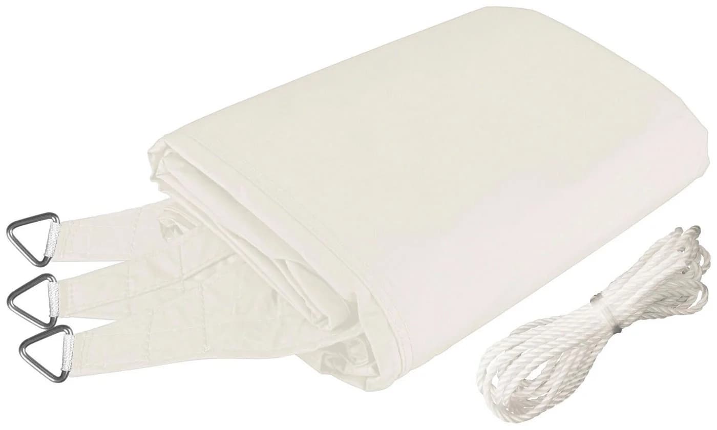 Windhager Sonnensegel Dreieck Cremeweiß 5x5m Polyester - Bild 5