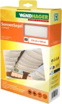 Windhager Sonnensegel für Seilspannmarkise inkl. Laufhaken 2,7x1,4 m Bild 2