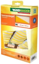 Windhager Sonnensegel Seilspannmarkise Gelb Weiß 270x140 cm Bild 2