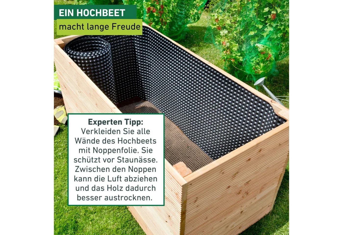 Windhager Hochbeet-Dichtnägel 100 Stk. 3,5x30 mm mit Unterlegscheibe - Bild 4