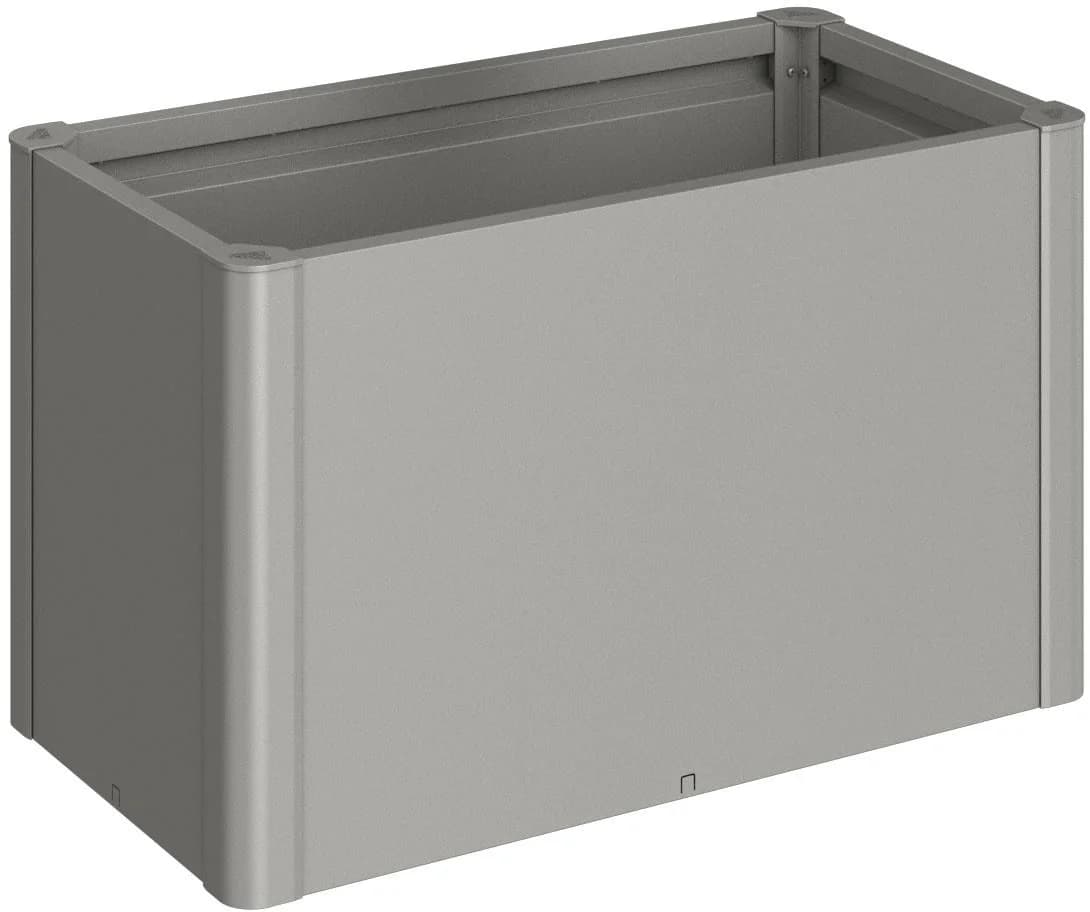 BioHort Hochbeet Belvedere Midi 1x0,5 Stahl Quarzgrau Metallic
