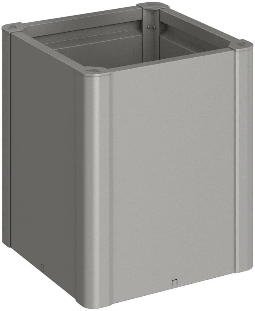 BioHort Hochbeet Belvedere Midi 0,5x0,5 Quarzgrau Metallic