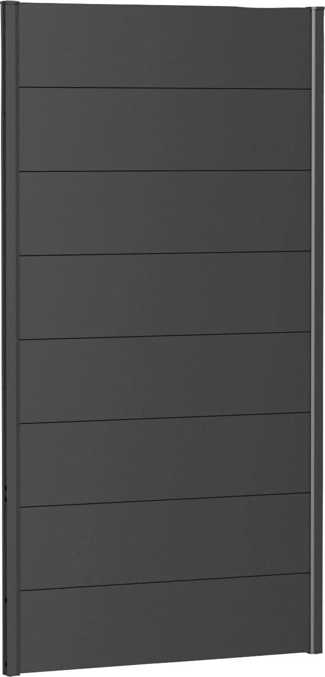 BioHort Sichtschutzelement Dunkelgrau Stahlblech