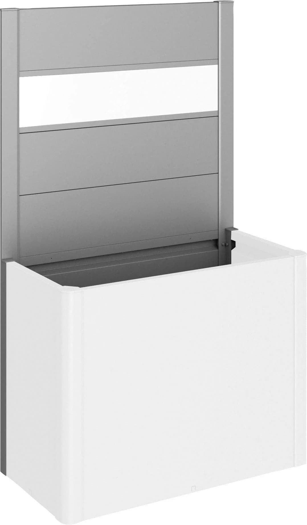 BioHort Sichtschutzelement Quarzgrau Metallic Stahlblech
