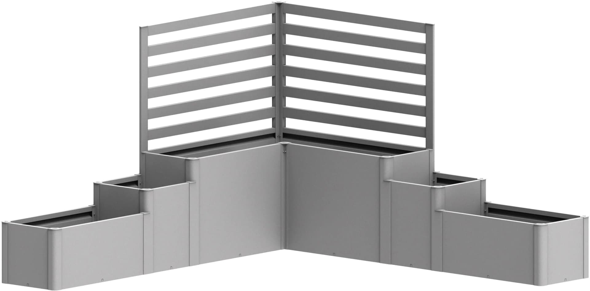 BioHort Hochbeet Da Vinci Version 1 Silber Metallic