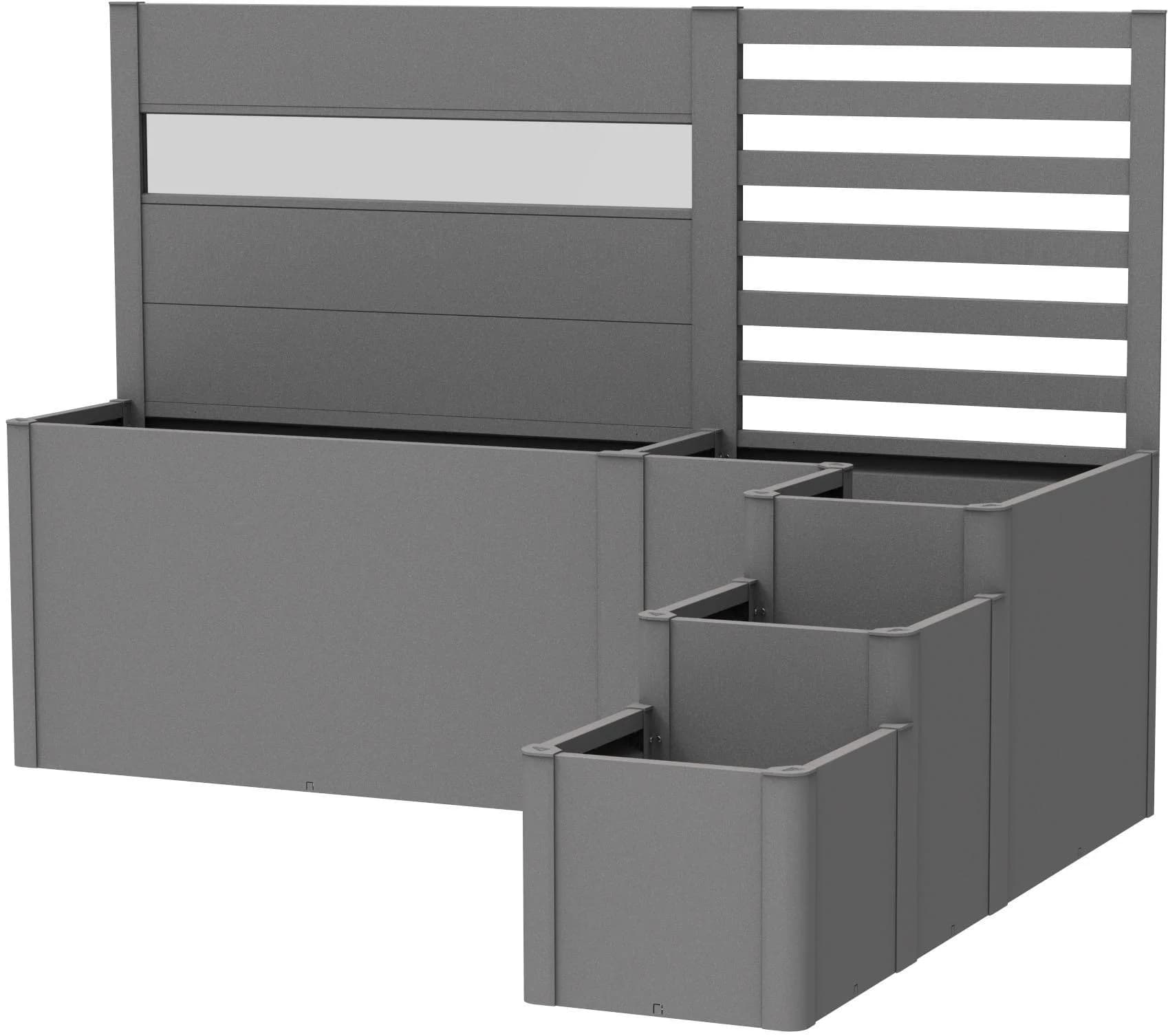 BioHort Hochbeet Davinci Version 2 Stahl Quarzgrau Metallic