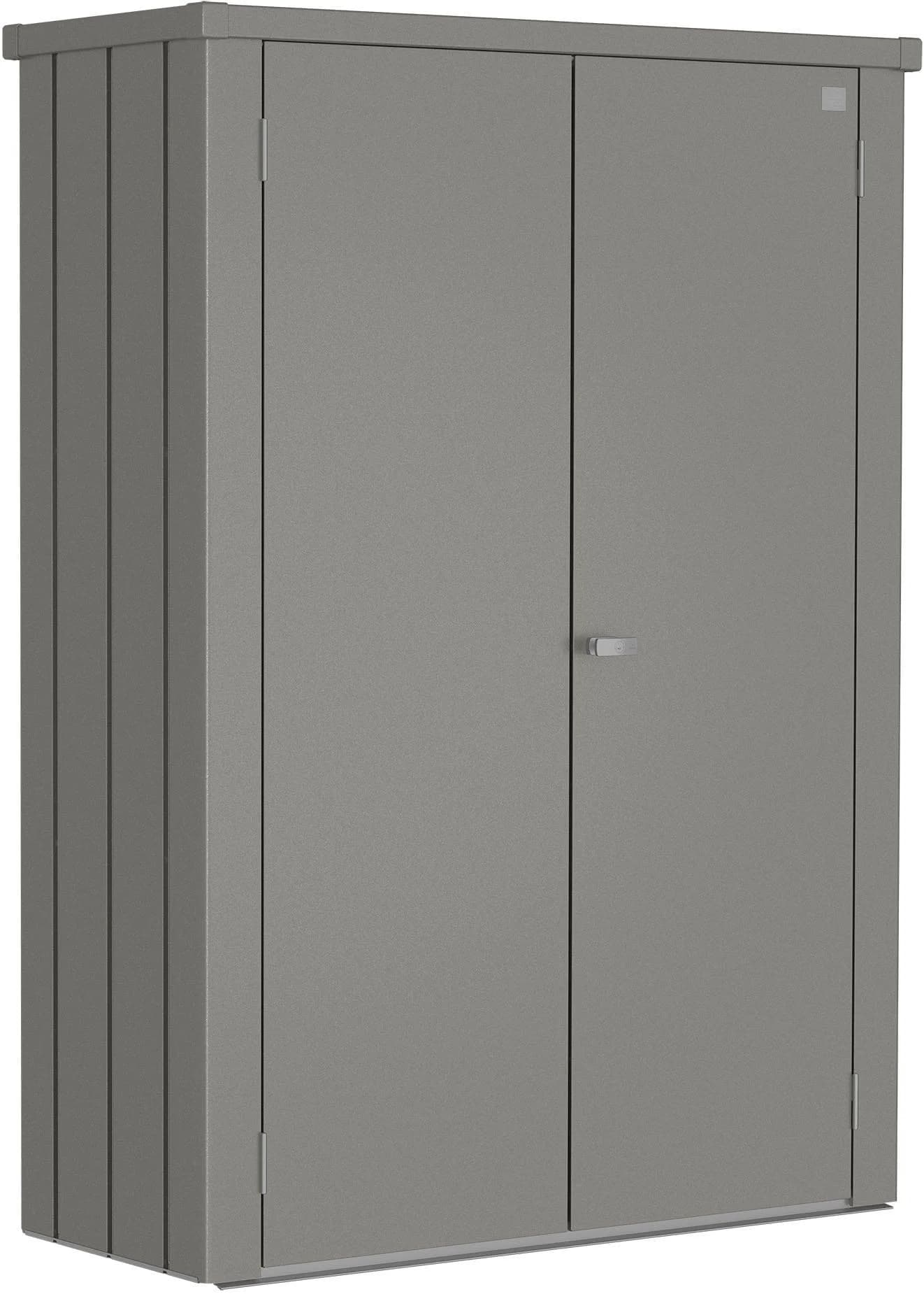 BioHort Terrassenschrank Romeo Grau Metallic