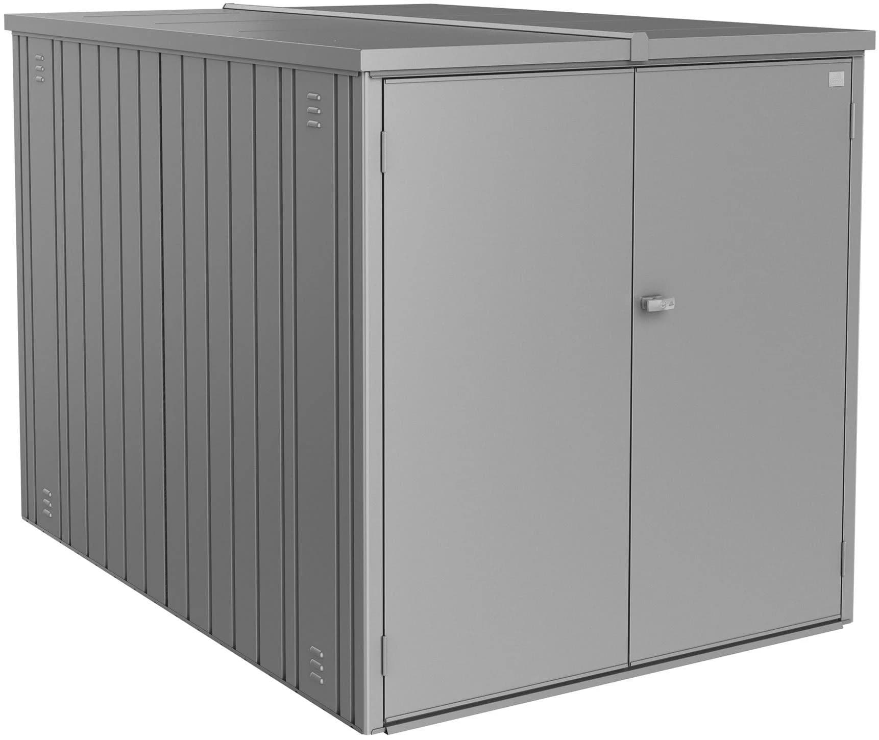BioHort Fahrradbox MiniGarage Gr. L Quarzgrau-Metallic