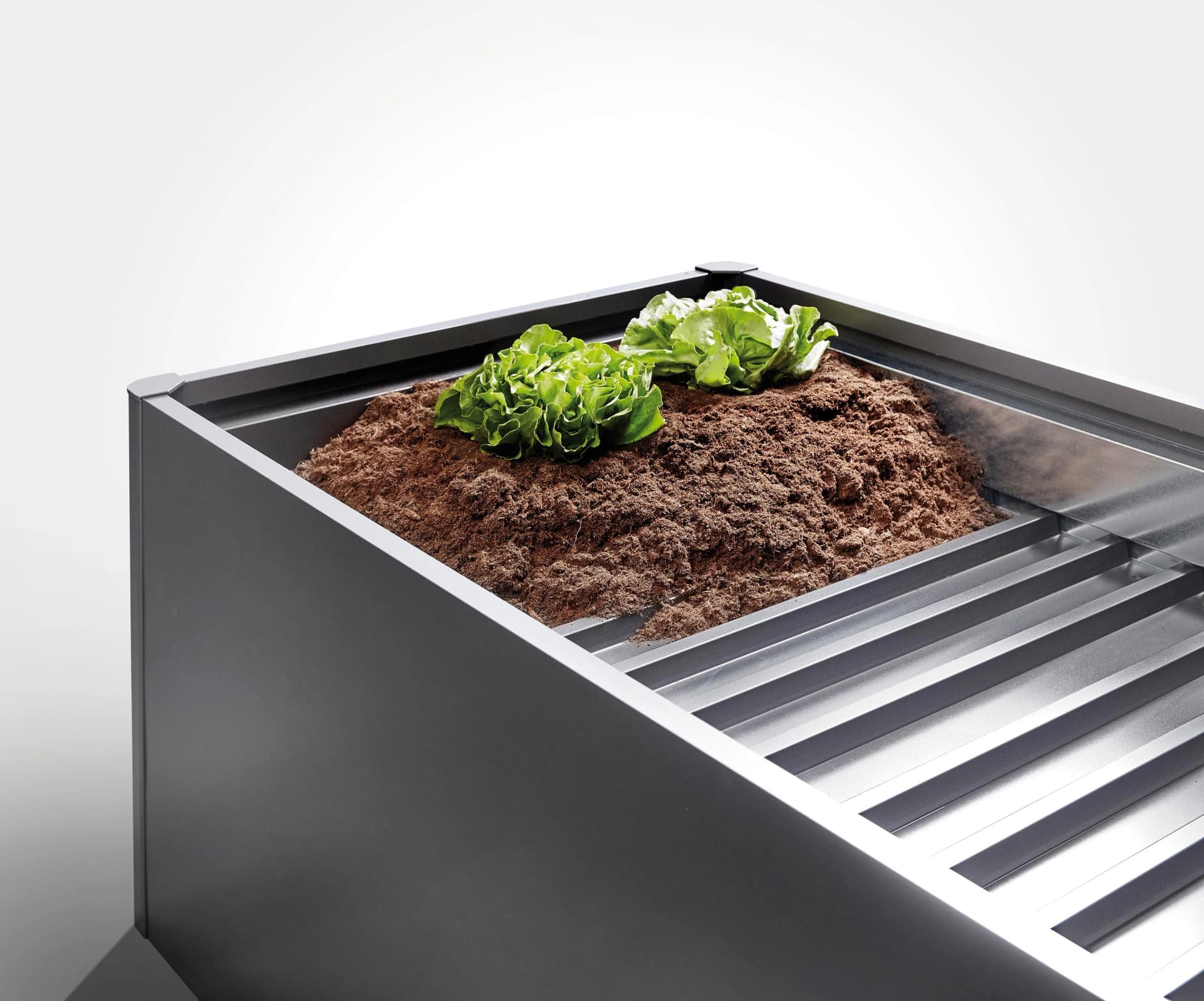 BioHort Hochbeet-Zwischenboden Dunkelgrau-metallic