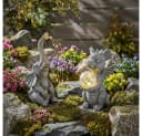 GLOBO LIGHTING LED Dekofigur 2er Set Drache Elefant Solarleuchte Grau Bild 3