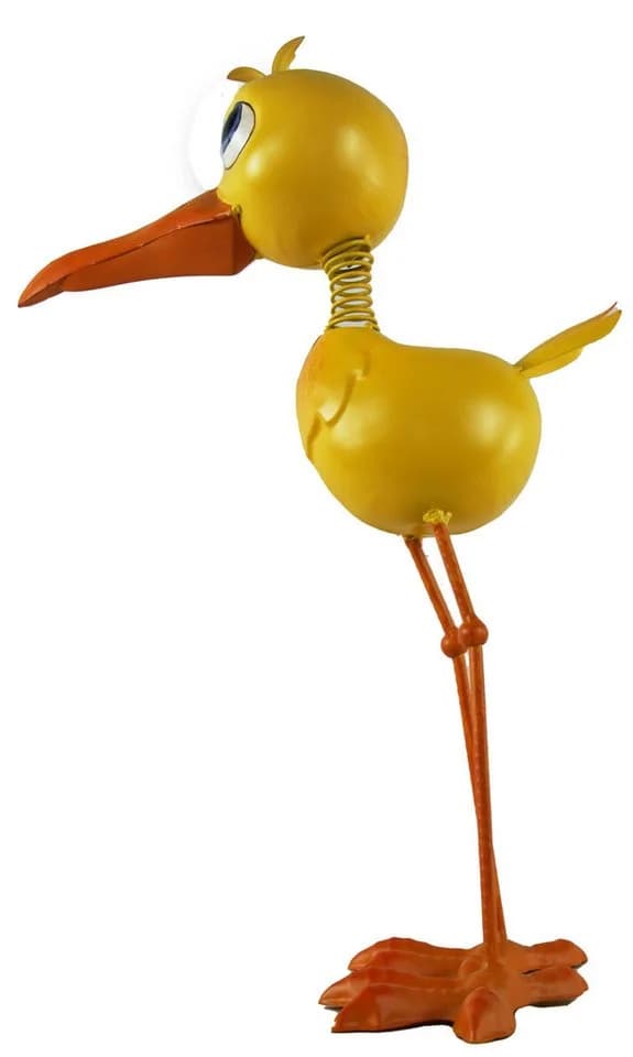 GerrysGardenAustria Dekofigur Vogel Fridolin Gelb Metall - Bild 3