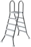 KWAD Poolleiter Edelstahl 4+4 120cm V2A Silber Bild 1