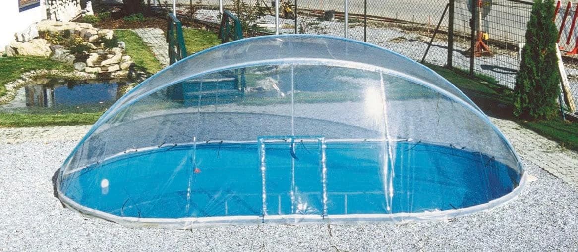 KWAD Cabrio Dome Poolverdeck für ovale Pools