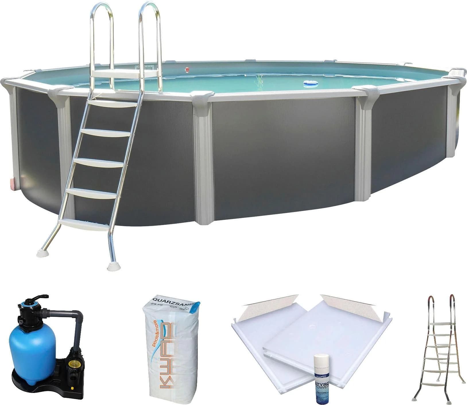 Rundpool aus Stahl und Folie in Premium-Qualität
