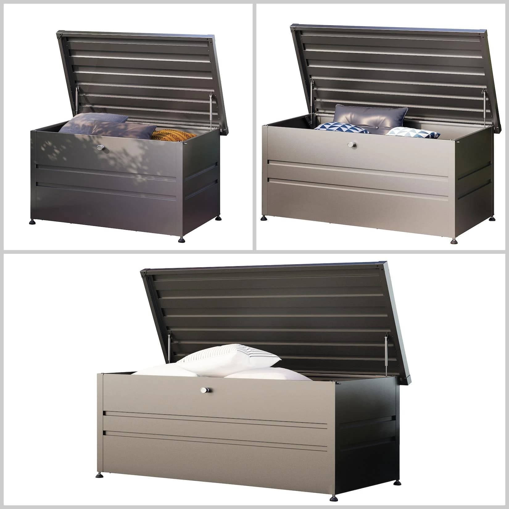 GFP Primeyard Gartenbox DAVID Metall Anthrazit Wetterfest