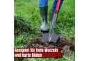Clanmacy Gartenspaten mit V-Klinge und Wurzelsäge, 114 cm, Rot/Schwarz Bild 3