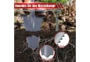 Clanmacy Gartenspaten mit V-Klinge und Wurzelsäge, 114 cm, Rot/Schwarz Bild 4