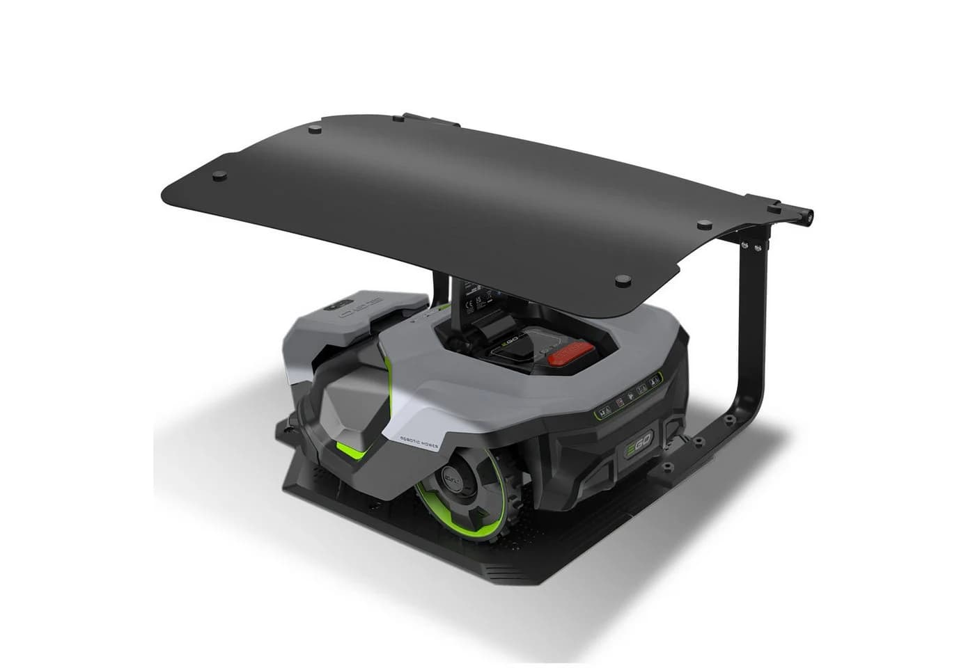 Clanmacy Mähroboter-Garage Klappbar Schwarz ABS-Kunststoff - Bild 2
