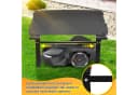 Clanmacy Mähroboter-Garage Klappbar Schwarz ABS-Kunststoff Bild 5
