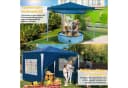 Clanmacy Pavillon Partyzelt Wasserdicht mit Fenster 3x3m/3x6m Bild 4