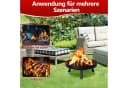 Clanmacy Feuerschale Garten Schwarz Verzinktes Eisen Bild 3